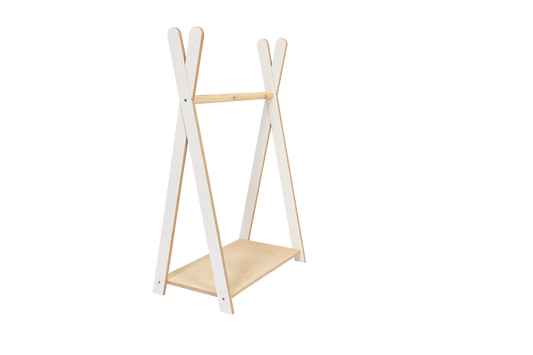 Teepee Hanger for large white clothing