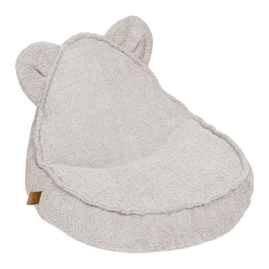 Boucle Teddy Blazer Bag, Champagne Ecru