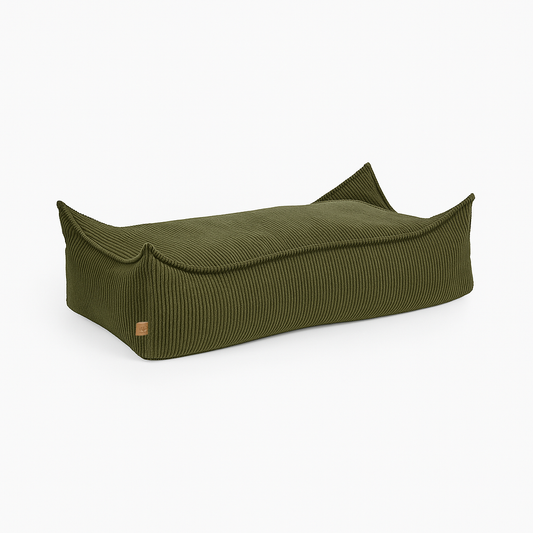 MeowBaby Aesthetic Rechthoekige Zitzak — Khaki