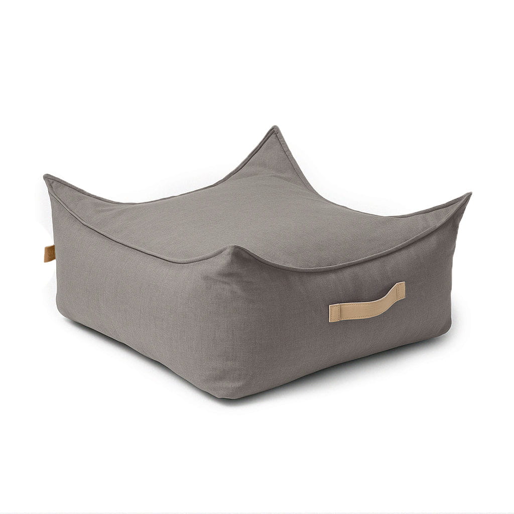 Outzy Square Puff, Drift Clay Taupe
