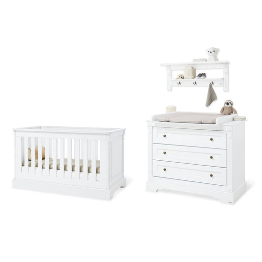 Emilia wide nursery – 3-piece set with wall shelf