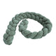 Crib Bumper Braid - Soft Protective Bumper for Babies | Aesthetic Olive Green Size S-150 cm