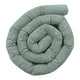 Protective Roll Bumper for Baby Crib - Safe Roll | Aesthetic Olive Green Size 3m