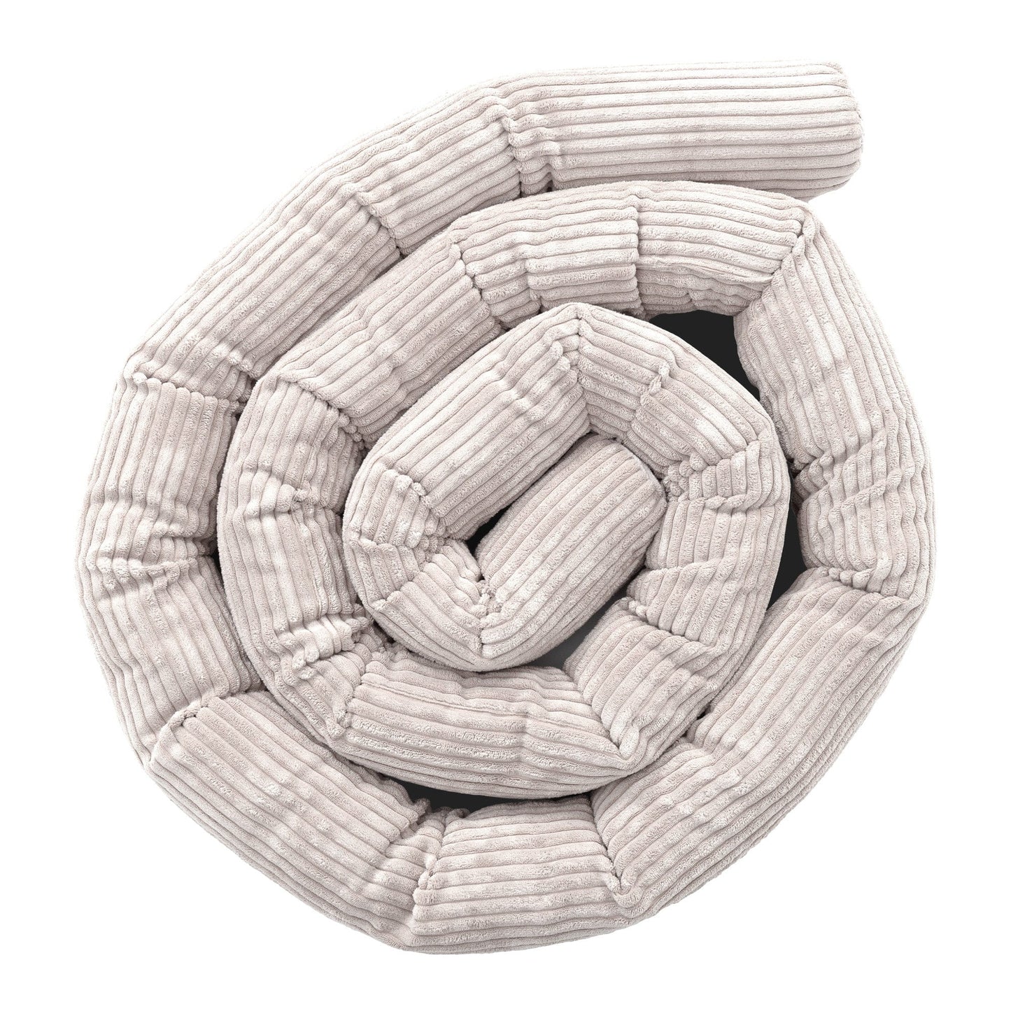 Protective Roll Bumper for Baby Crib - Safe Roll | Aesthetic Ecru Size 1.5m