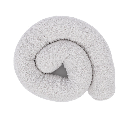 Baby Cot Bumper Pillow - Safe Roll | Bearly Off White 150 cm