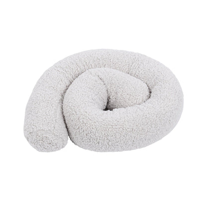 Baby Cot Bumper Pillow - Safe Roll | Bearly Off White 150 cm