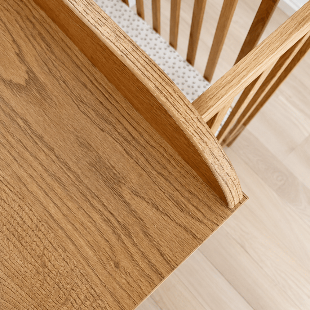 ATB verschoonblad voor ledikant – caramel eiken – extra afbeelding