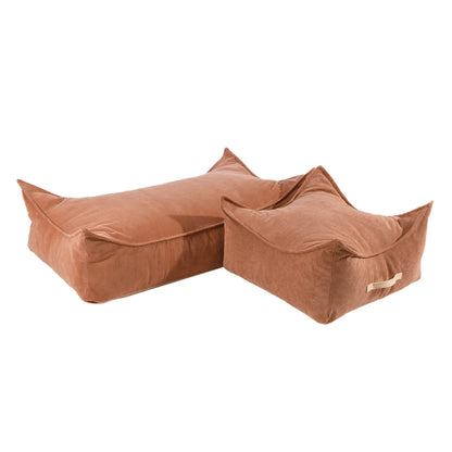 MeowBaby Slimcord Vierkante Zitzak — Brick