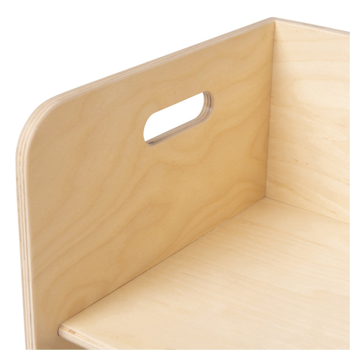 Van Dijk Toys houten kubusstoel / kinderstoel Naturel 32x32x32cm vanaf 1 jaar (Kinderopvang kwaliteit)
