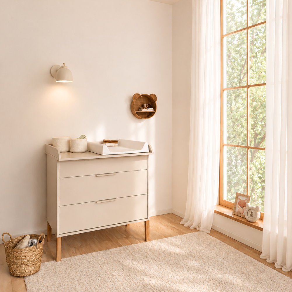 ATB ILA commode met verschoonblad – cashmere – aanvullende afbeelding