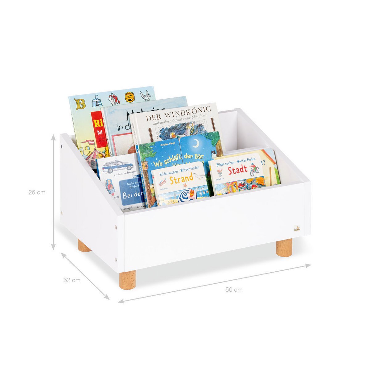 Children's bookshelf 'Ando', white