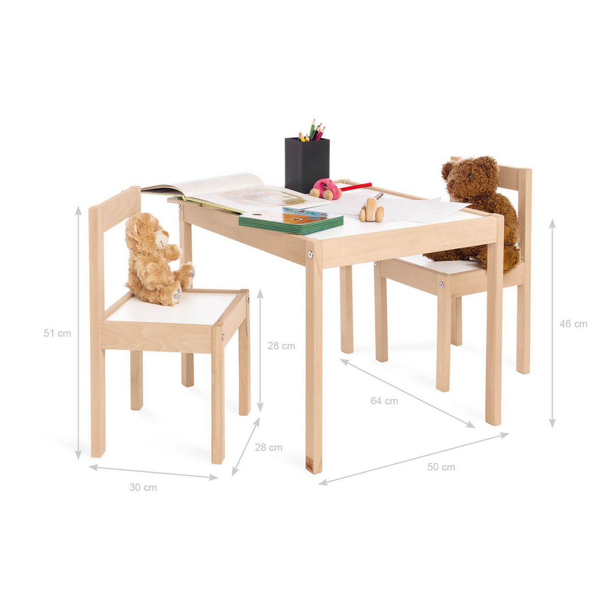 Pinolino Olaf kindertafel met 2 stoelen – productfoto 2