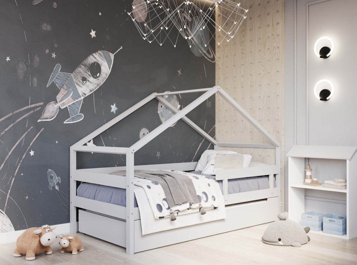 Lit cabane YappyHytte - 200x90 cm – photo supplémentaire, coloris gris clair
