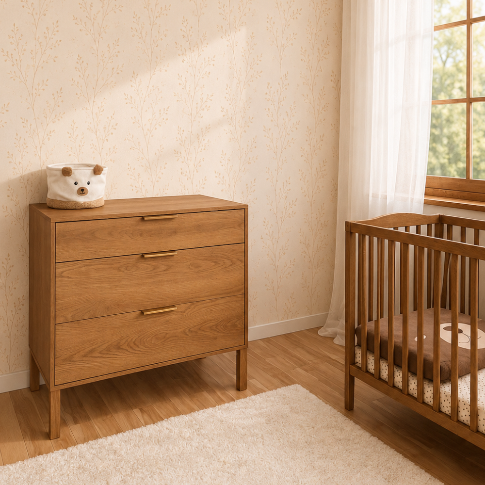 ATB ILA commode met verschoonblad – caramel eiken – aanvullende afbeelding