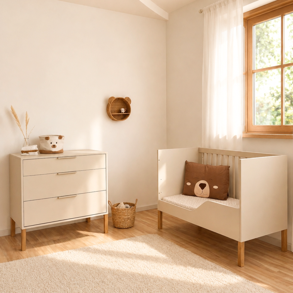 ATB ILA commode met verschoonblad – cashmere – aanvullende afbeelding