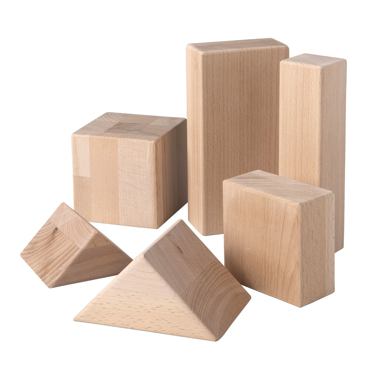 Van Dijk Toys Haagse blokkenset / houten blokken set 10cm (Kinderopvang kwaliteit)