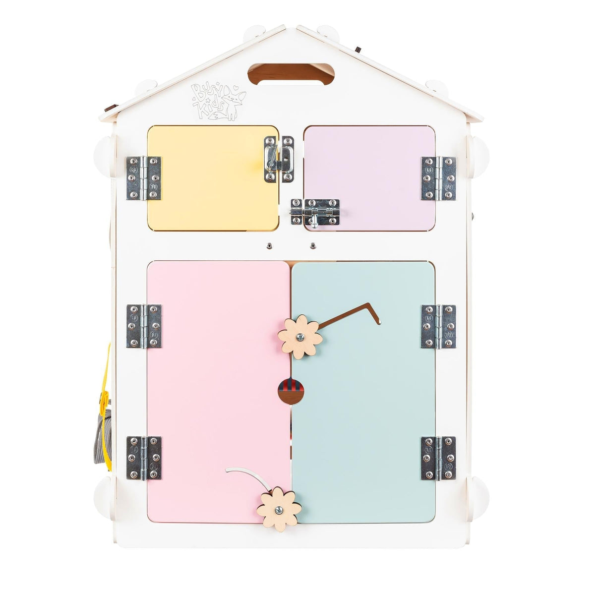 BusyBoard Sensory Play House White/Pastel - Limited Edition