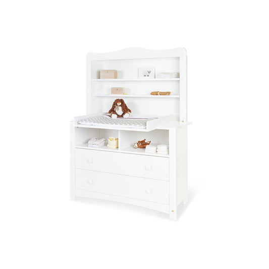 Florentina extra-wide chest of drawers with shelf unit – 2-piece