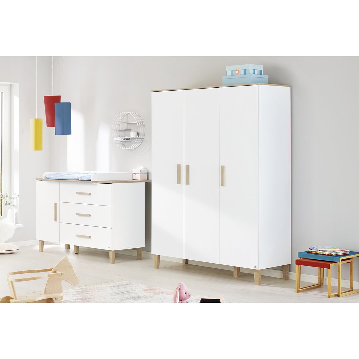 Large Lumi wardrobe - children's room wardrobe