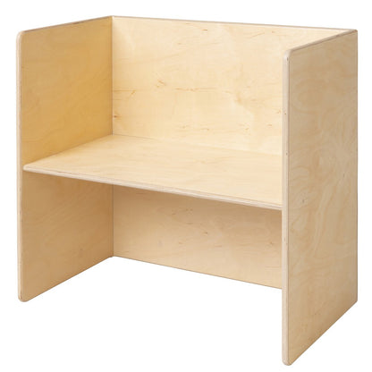Wooden cube table &amp; children's bench - 75x75x40 cm