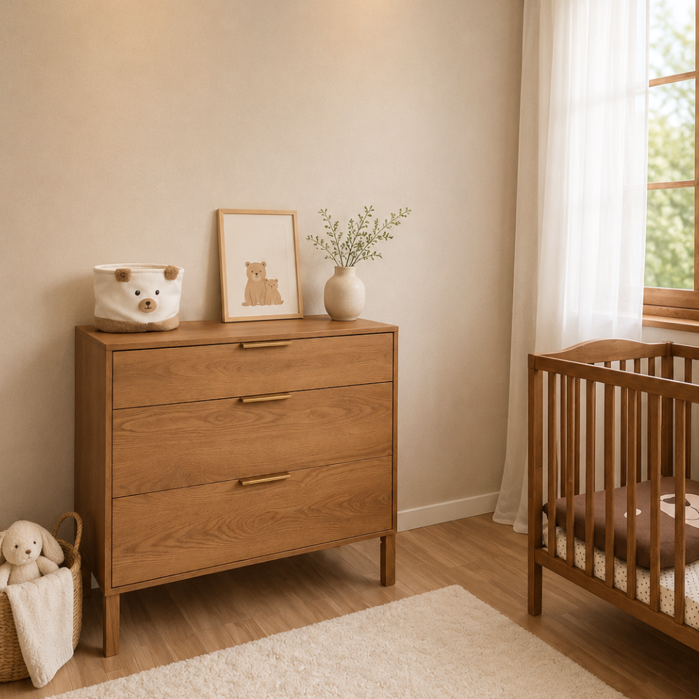 ATB ILA commode met verschoonblad – caramel eiken – aanvullende afbeelding