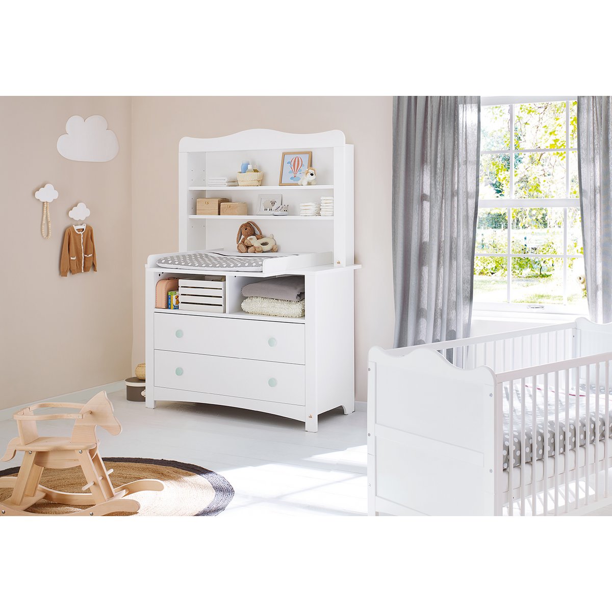 Commode Florentina extra breed met plankunit – 2-delig – productbeeld 2