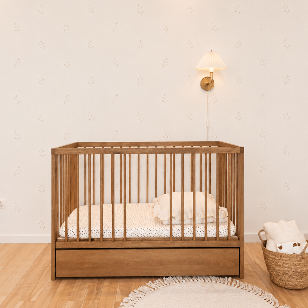 ATB DODI ledikant 120 × 60 cm met lade – eikenhout – aanvullende afbeelding