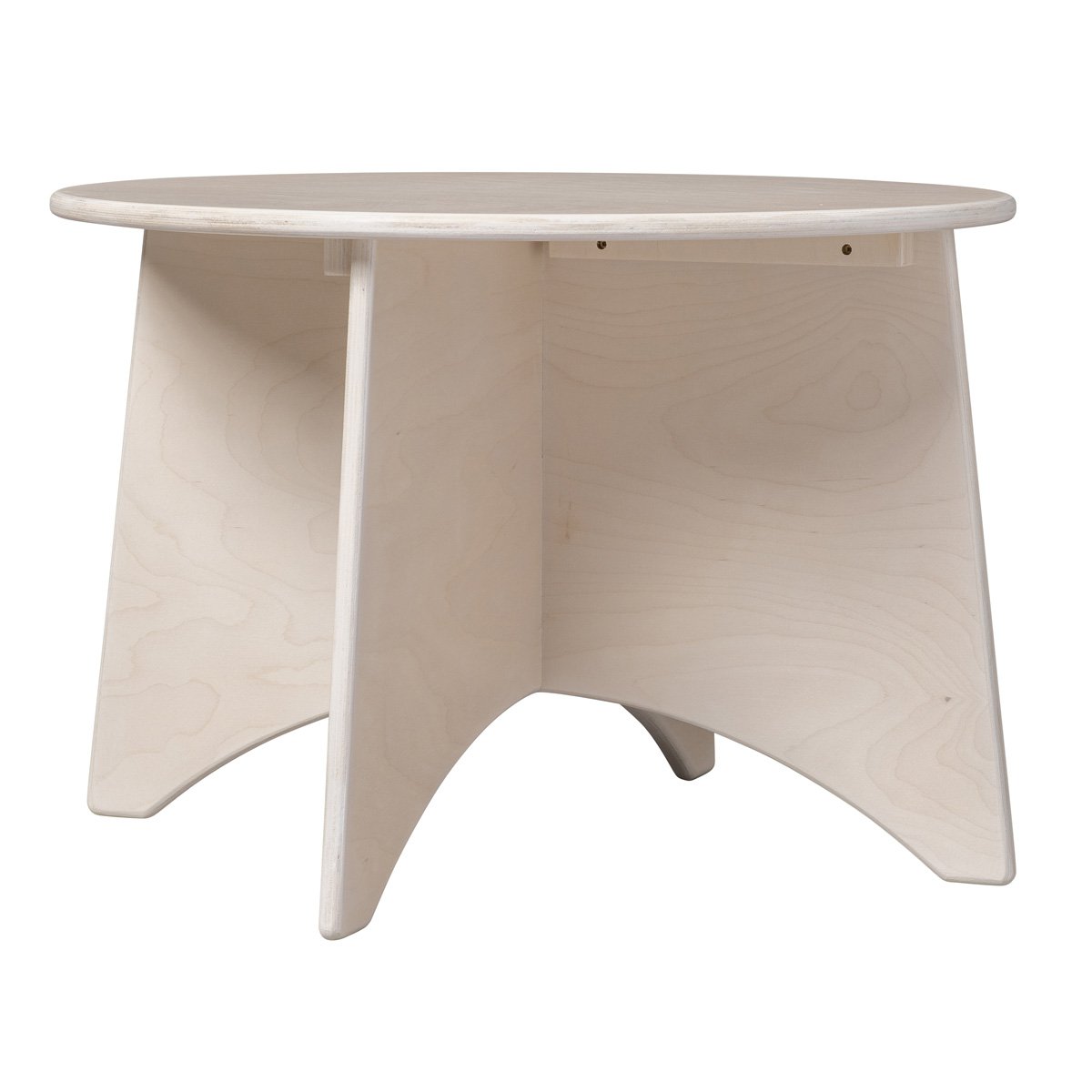 Van Dijk Toys wooden Apollo Round table birch for toddlers - Ø60cm height 40cm - White wash