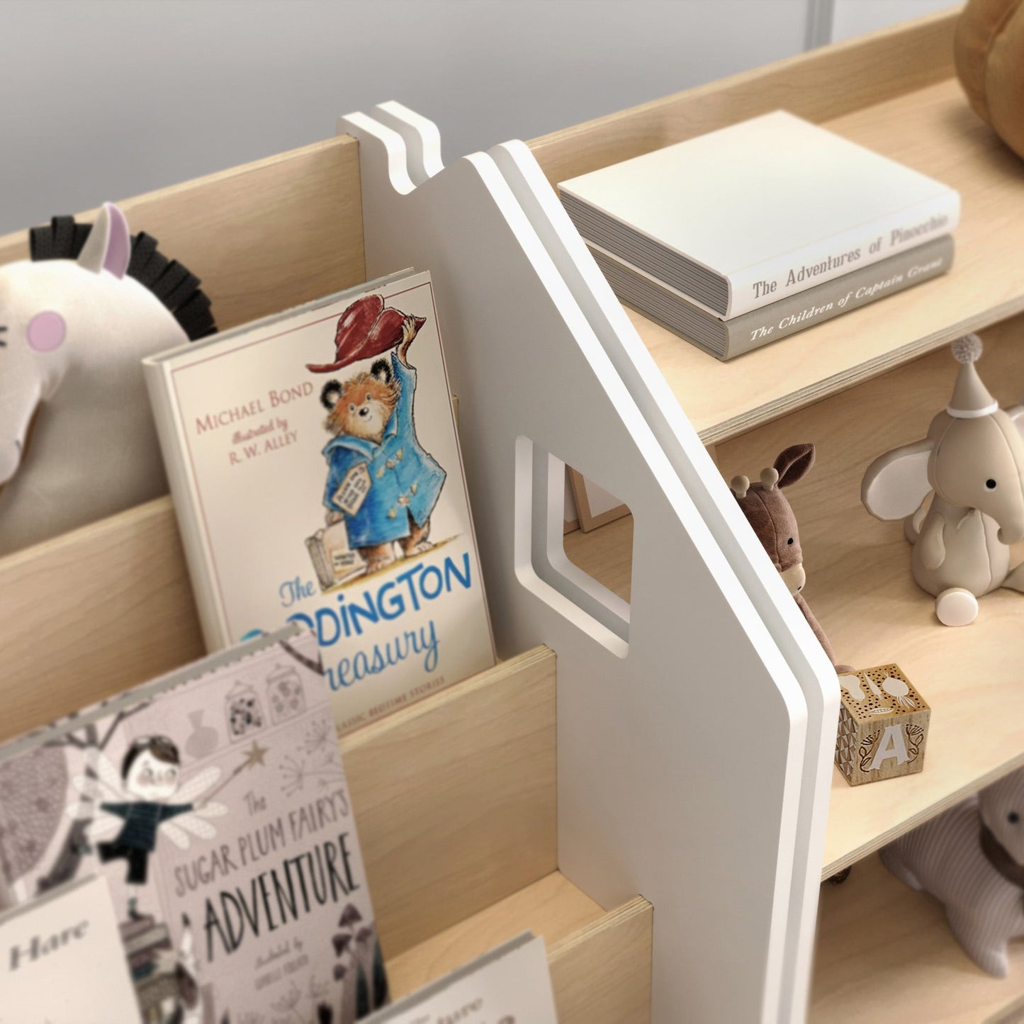 BusyKids speelgoedrek – wit en grijs