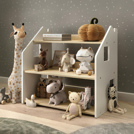 BusyKids speelgoedrek – wit en grijs