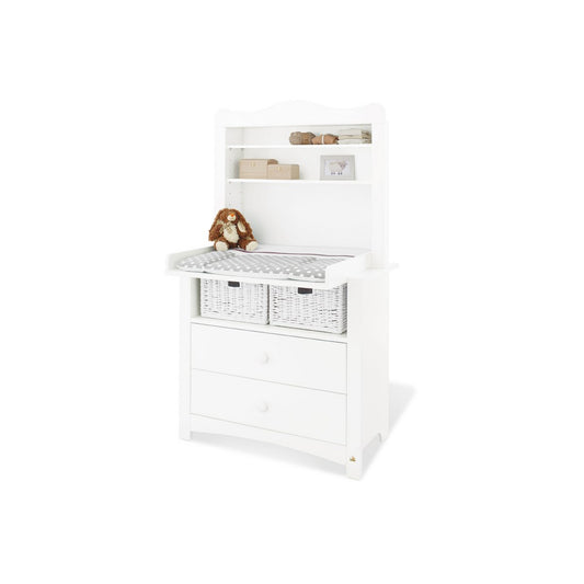 Florentina wide chest of drawers with shelving unit – 2-piece
