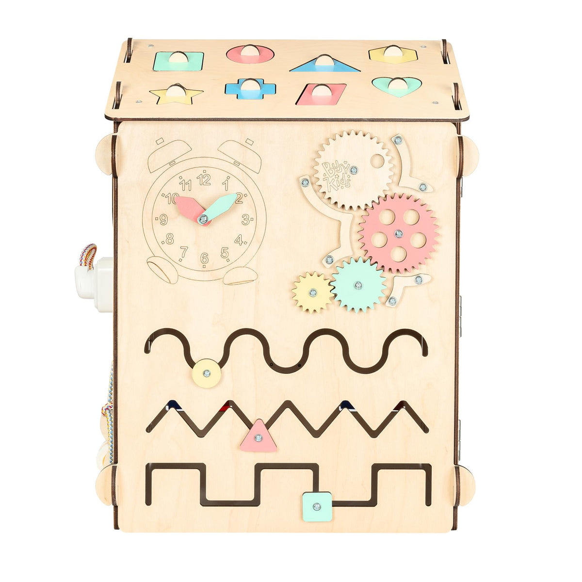 BusyKids Busy Board speelhuisje – naturel