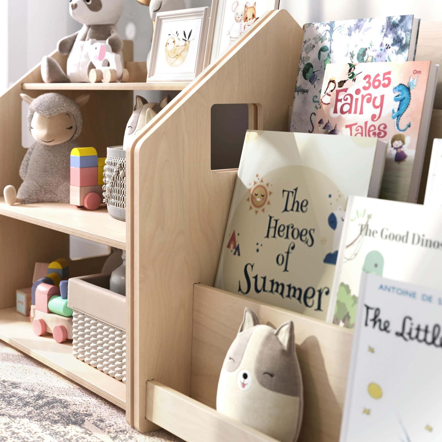 BusyKids boekenkast en speelgoedrek set – limited edition