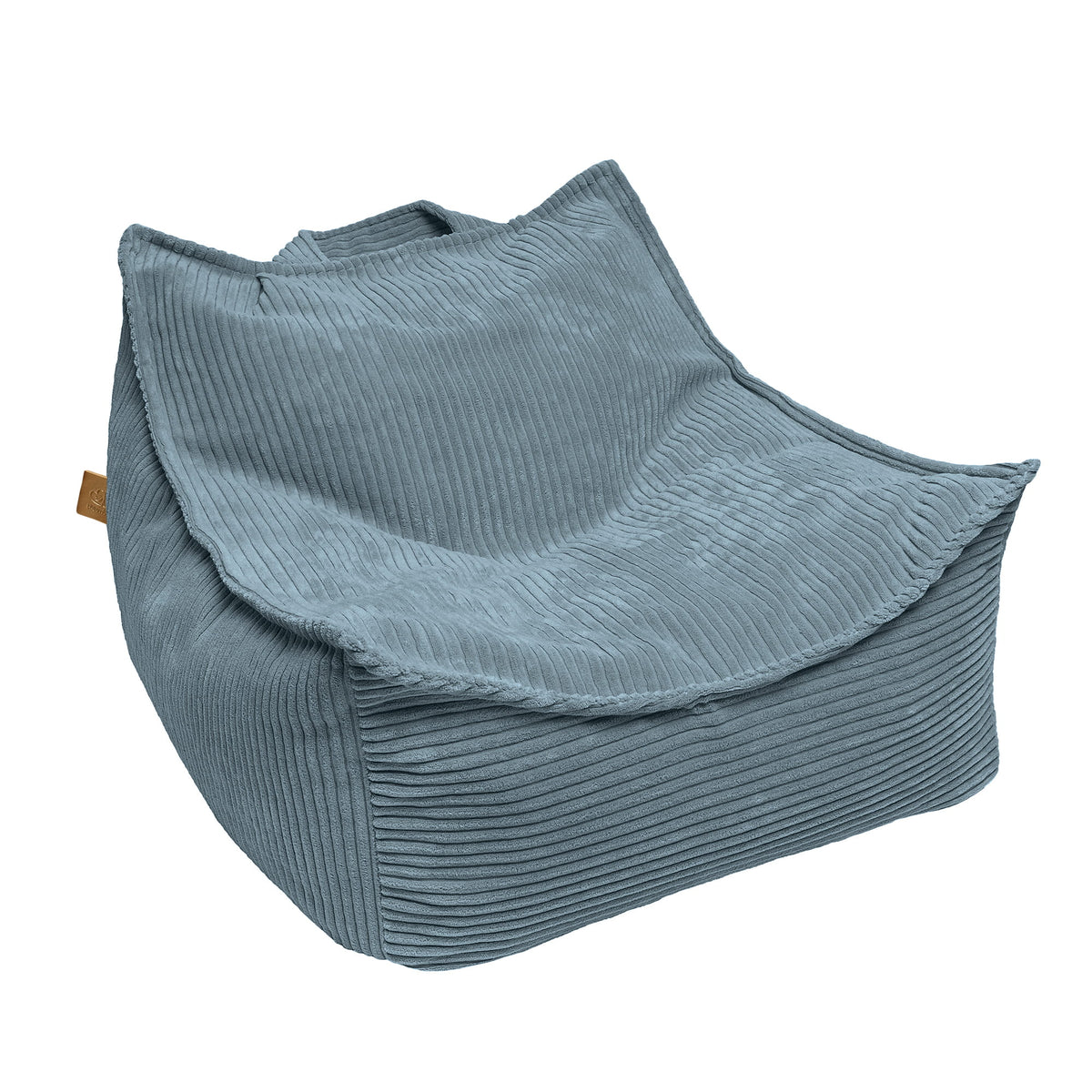 MeowBaby Aesthetic ribfluweel kinderzitzak turquoise