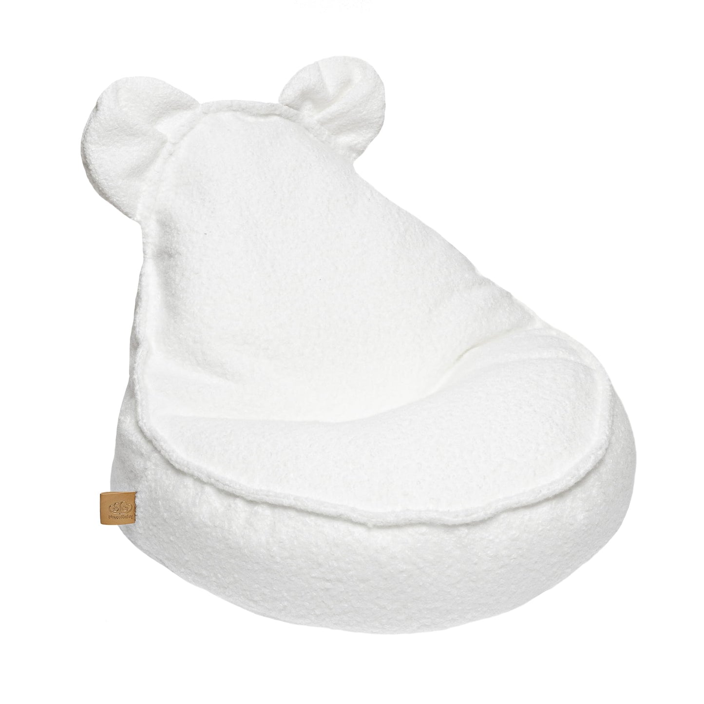 MeowBaby Boucle Teddy Kinderzitzak — White