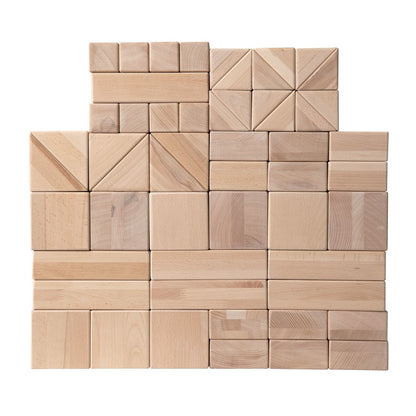 Van Dijk Toys Hague block set / wooden block set 10cm (Childcare quality)