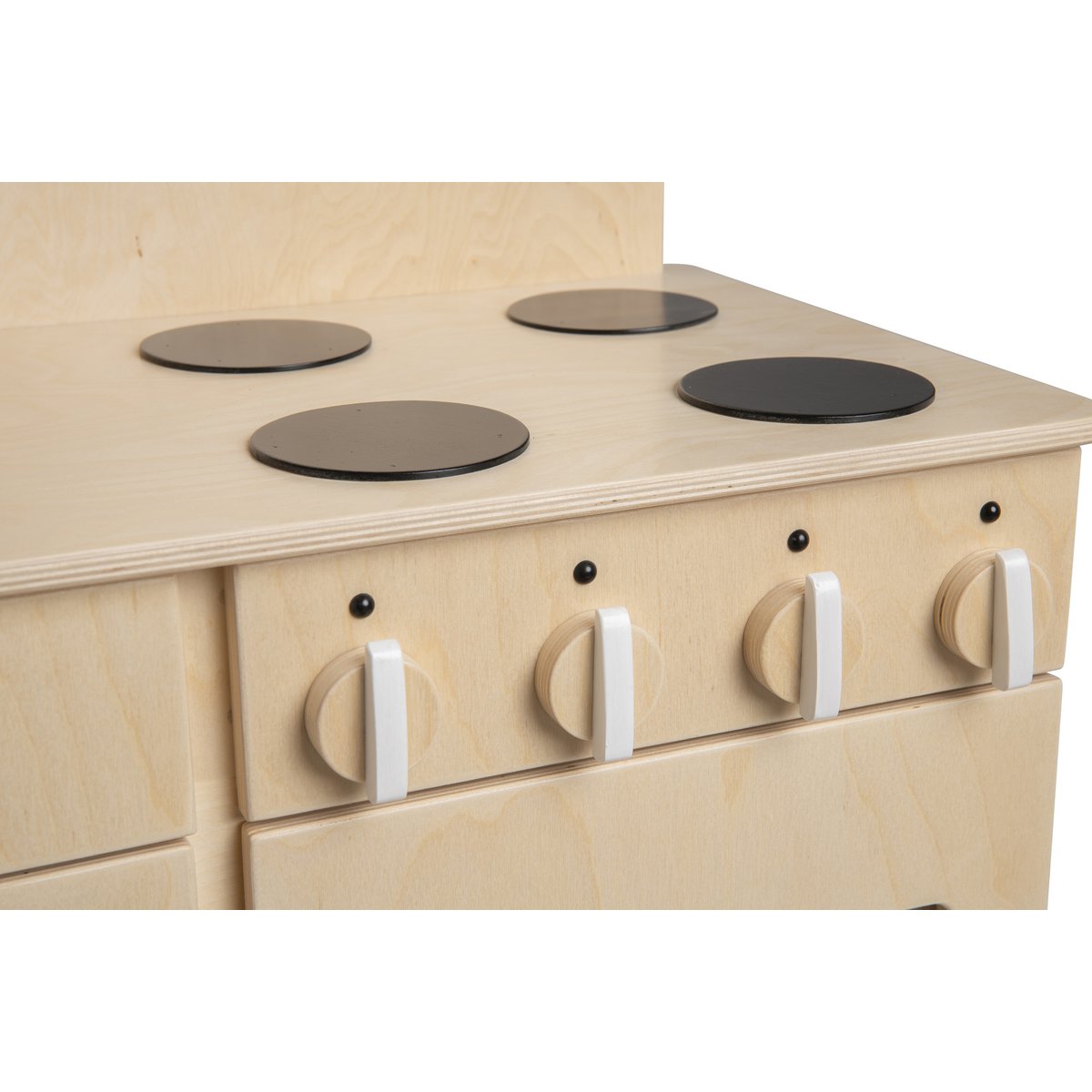 Van Dijk Toys wooden toy kitchen / kitchenette - Natural with white (Childcare quality)