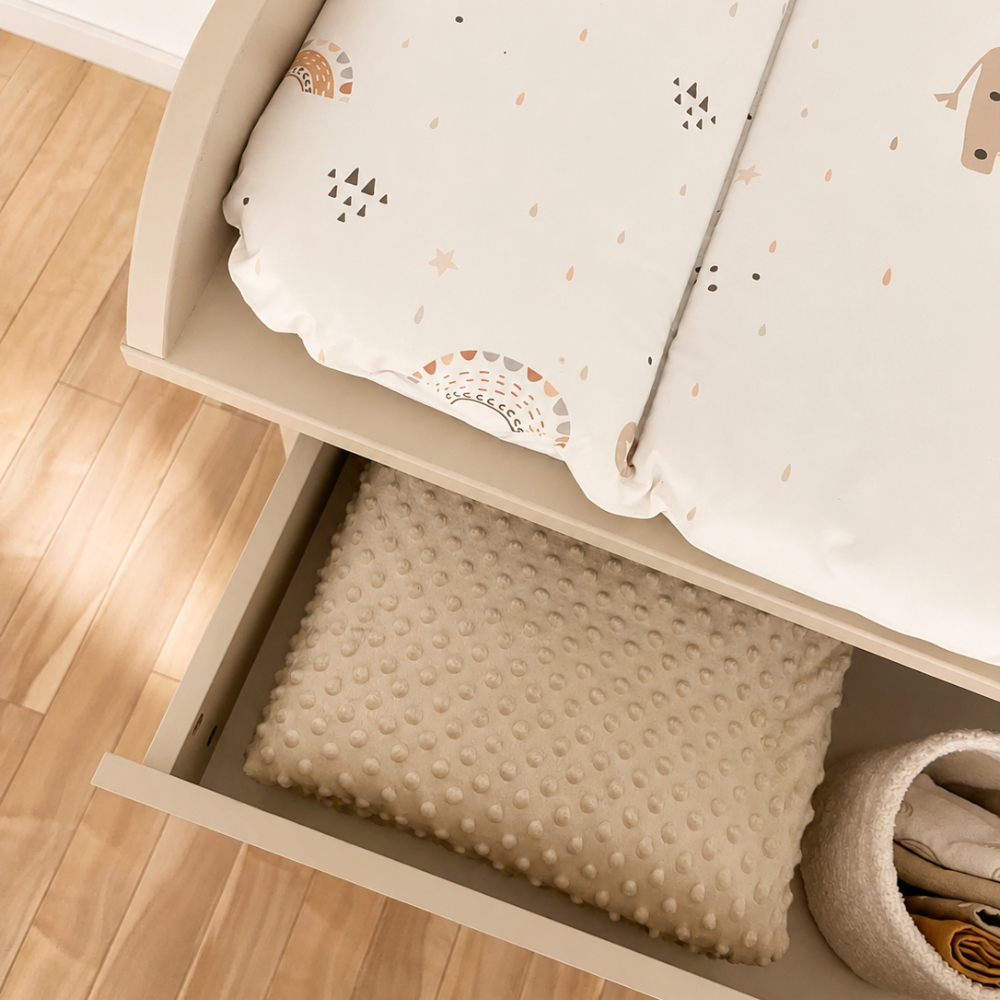 ATB ILA commode met verschoonblad – cashmere – aanvullende afbeelding