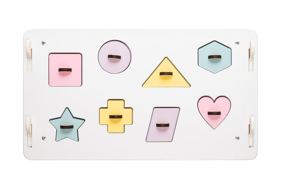 BusyBoard Sensory Play House White/Pastel - Limited Edition