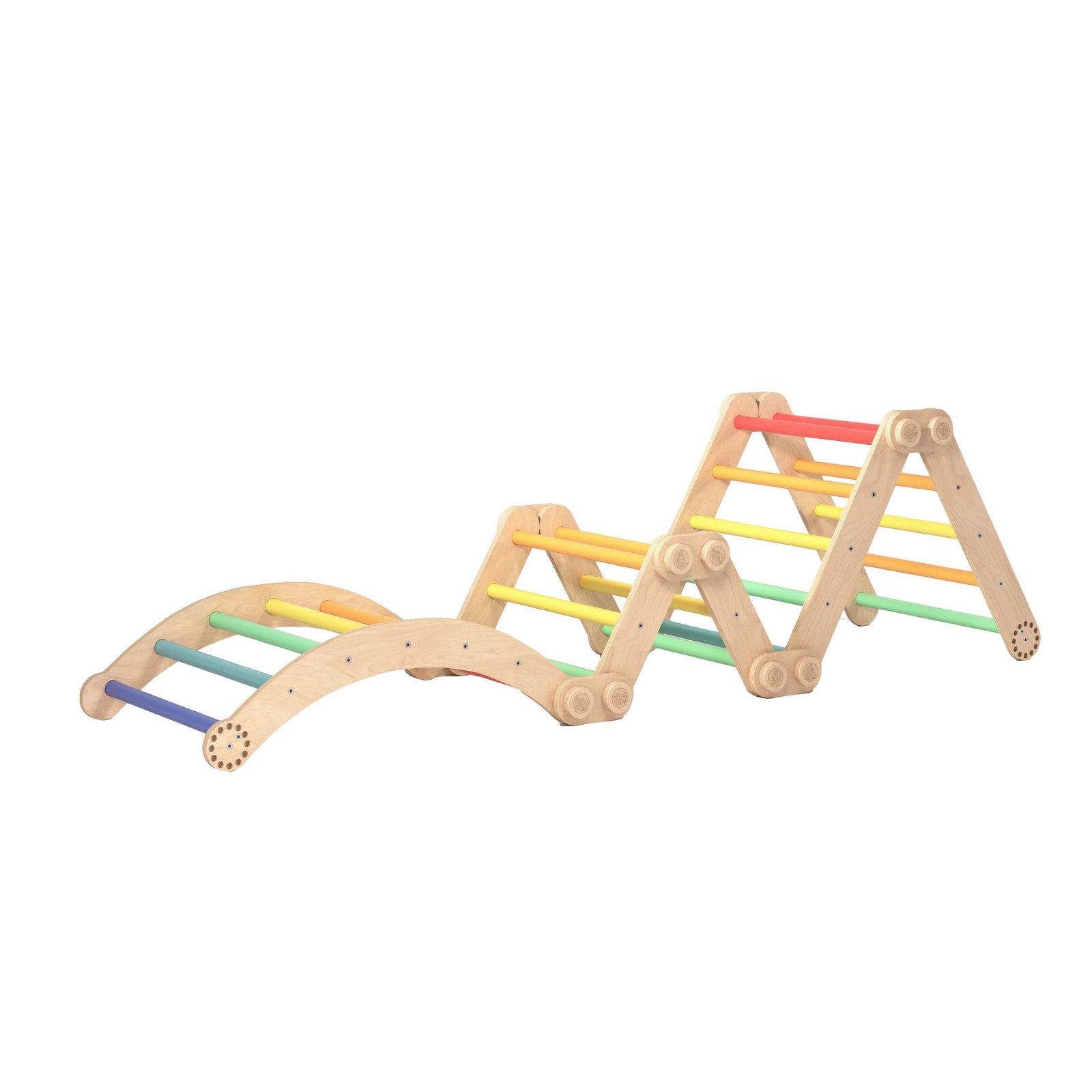 BusyKids klimrek – sprossenwand regenboog – productbeeld 17
