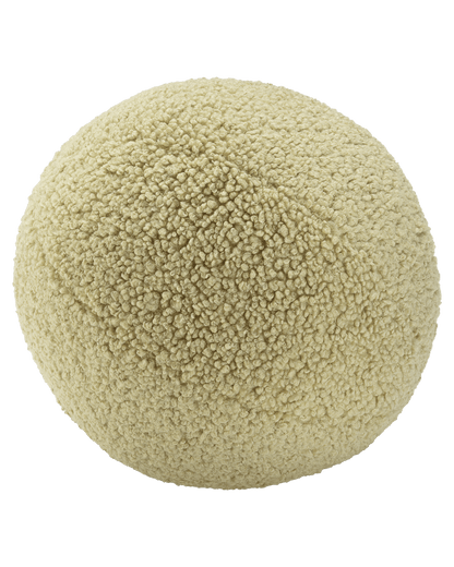 Wigiwama Matcha Ball Cushion - teddy fabric cushion