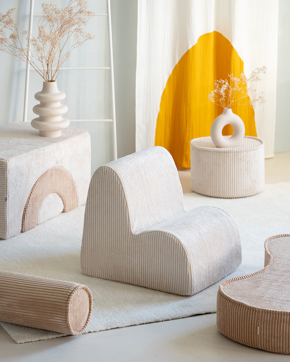 Wigiwama Marshmallow Cloud Chair - ribbed fabric children's chair