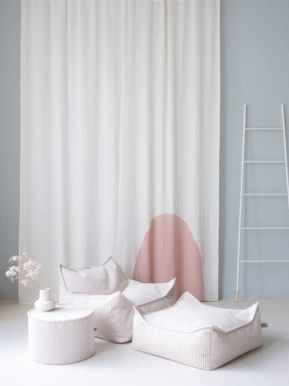 Wigiwama Marshmallow Beanbag Chair - ribbed beanbag