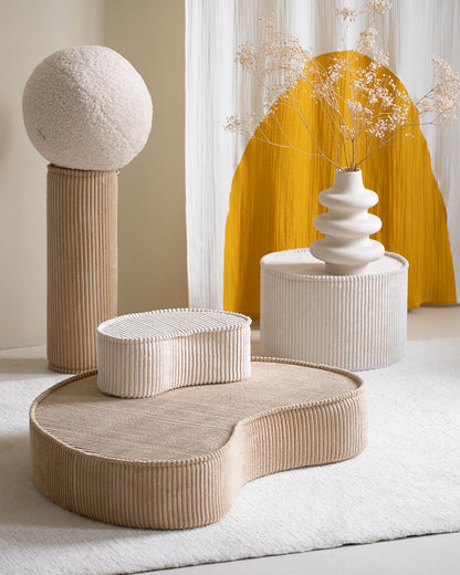 Wigiwama Brown Sugar Roll - ribbed cushion
