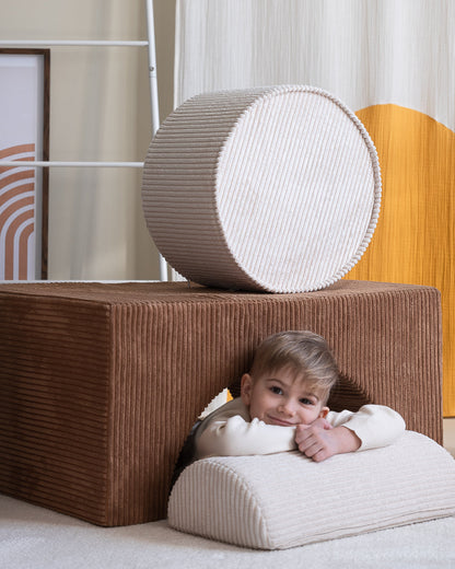 Wigiwama Marshmallow Pouffe - ribbed pouffe