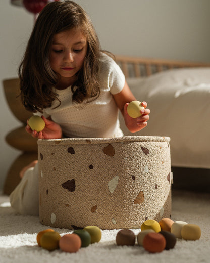Terrazzo Sand Pouffe 