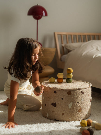 Terrazzo Sand Pouffe 