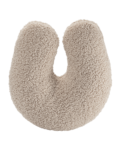Wigiwama Biscuit U Pillow - teddy fabric pillow 