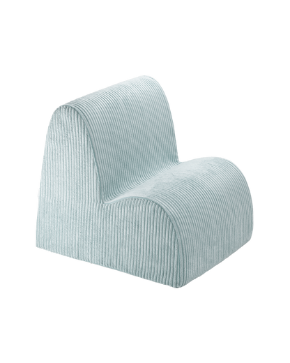 Wigiwama Peppermint Green Cloud Chair - ribbed fabric children's chair