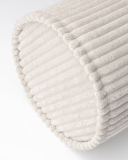 Wigiwama Marshmallow Roll Cushion - ribbed fabric cushion